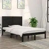 Image de vidaXL Bedframe massief hout zwart 140x190 cm3104592