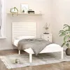 Image de vidaXL Cadre de Lit Sommier à Lattes Lit Adulte Lit Simple Cadre à Lattes Meuble de Chambre à Coucher Intérieur Blanc Bois Massif 90x200 cm