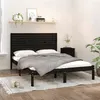 Image de vidaXL Bedframe massief hout zwart 150x200 cm3104617