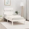 Image de vidaXL Bedframe massief hout wit 90x200 cm3104659
