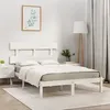 Image de vidaXL Bedframe massief hout wit 200x200 cm3104694