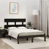 Image de vidaXL Bedframe massief hout zwart 200x200 cm3104697