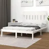 Image de vidaXL Bedframe massief hout wit 160x200 cm3104749