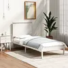 Image de vidaXL Bedframe zonder matras massief grenenhout wit 90x200 cm3104789