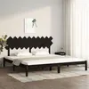 Image de vidaXL Bedframe massief hout zwart 200x200 cm3104892