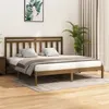 Image de vidaXL Bedframe massief hout honingbruin 200x200 cm3105273