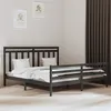 Image de vidaXL Bedframe massief hout grijs 200x200 cm3105337