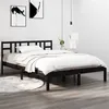 Image de vidaXL Bedframe massief hout zwart 140x190 cm3105389