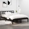 Image de vidaXL Bedframe massief hout zwart 200x200 cm3105429