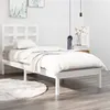 Image de vidaXL Bedframe massief hout wit 75x190 cm3105431