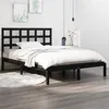 Image de vidaXL Bedframe massief hout zwart 140x190 cm3105454