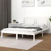 Image de vidaXL Bedframe massief hout wit 200x200 cm3105556