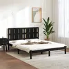 Image de vidaXL Bedframe massief hout zwart 150x200 cm3105609