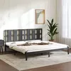 Image de vidaXL Bedframe massief grenenhout grijs 200x200 cm3105622