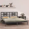 Image de vidaXL Bedframe massief hout grijs 200x200 cm3105687