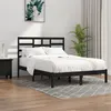 Image de vidaXL Bedframe massief hout zwart 140x190 cm3105779