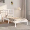 Image de vidaXL Bedframe massief hout wit 75x190 cm3105911