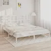 Image de vidaXL Bedframe massief hout wit 200x200 cm3105971