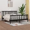 Image de vidaXL Bedframe massief hout zwart 200x200 cm3106857