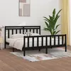 Image de vidaXL Bedframe massief grenenhout zwart 200x200 cm3107052
