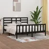 Image de vidaXL Bedframe massief grenenhout zwart 200x200 cm3107637
