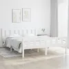Image de vidaXL Bedframe massief hout wit 150x200 cm810685
