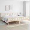 Image de Cadre de lit sans matelas bois massif 160x200 cm