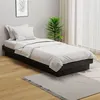 Image de vidaXL Bedframe massief hout grijs 75x190 cm819934