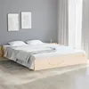 Image de Cadre de lit sans matelas bois massif 120x200 cm