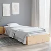 Image de Cadre de lit sans matelas bois massif 75x190 cm