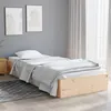 Image de Cadre de lit sans matelas bois massif 90x190 cm