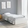 Image de Cadre de lit sans matelas blanc bois massif 90x190 cm
