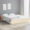 Image de Cadre de lit sans matelas bois massif 120x190 cm