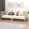 Image de Lit de jour sans matelas bois de pin massif 90x200 cm