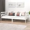 Image de Lit de jour sans matelas blanc bois de pin massif 90x200 cm
