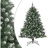 Image de vidaXL Sapin de Noël Artificiel avec Support Arbre de Noël Décoration de Vacances Ornement de Noël Décoration de Fête Salon Intérieur 150 cm PVC 345160