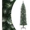 Image de Sapin de Noël artificiel mince avec support 240 cm PVC