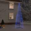 Image de vidaXL Arbre de Noël Cône Ornement de Fête Décoration de Vacances Sapin de Noël de Jardin Extérieur Arrière-cour 1400 LED Bleues 160x500 cm 343511