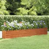 Image de Lit surélevé de jardin rouillé 320x40x45 cm acier corten