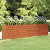 Image de vidaXL Lit Surélevé de Jardin Jardinière Support pour Plantes Bac à Fleurs Pot de Fleurs Balcon Patio Extérieur Rouillé 151957