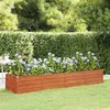 Image de Lit surélevé de jardin rouillé 320x80x45 cm acier corten