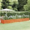 Image de Lit surélevé de jardin rouillé 480x80x45 cm acier corten