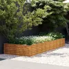 Image de vidaXL Lit surélevé de jardin 291x100x36 cm acier corten 151995