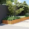 Image de vidaXL Lit surélevé de jardin 770 x 100 x 36 cm acier corten 151999