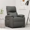 Image de vidaXL Fauteuil réglable tissu gris foncé