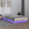 Image de vidaXL Bedframe LED massief hout 100x200 cm819962