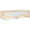 Image de Lit leandre vidaxl 194 x 181 x 57 cm en bois sommier a lattes pour 2 personnes de couleur
