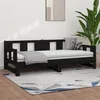 Image de Lit leandre vidaxl 193.5 x 181 x 69.5 cm en bois sommier a lattes pour 2 personnes de couleur