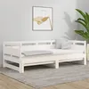 Image de vidaXL Slaapbank uitschuifbaar massief grenenhout wit 2x(90x200) cm820313