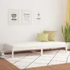 Image de Lit de jour sans matelas blanc 90x200 cm bois de pin massif
